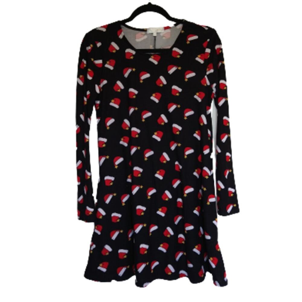 Riley and James Christmas Dress Pockets Long Sleeves Womens Medium New